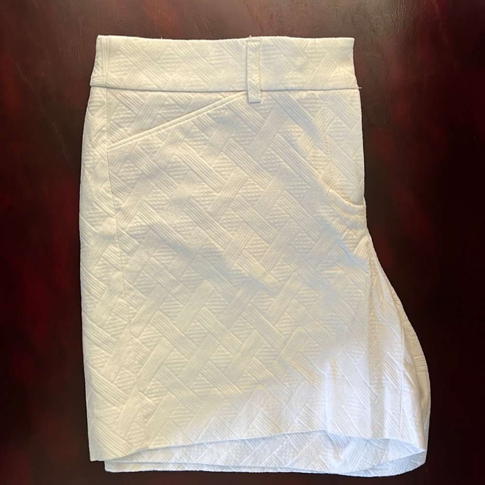 White House Black Market Textured Shorts